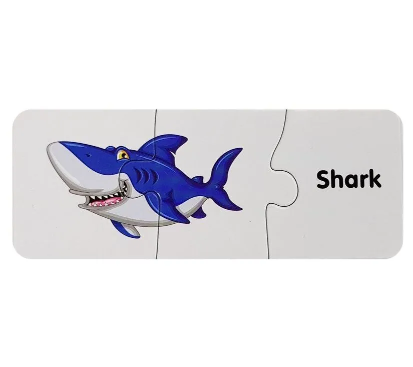 edukativne puzzle - oceanske životinje na engleskom - slika 4