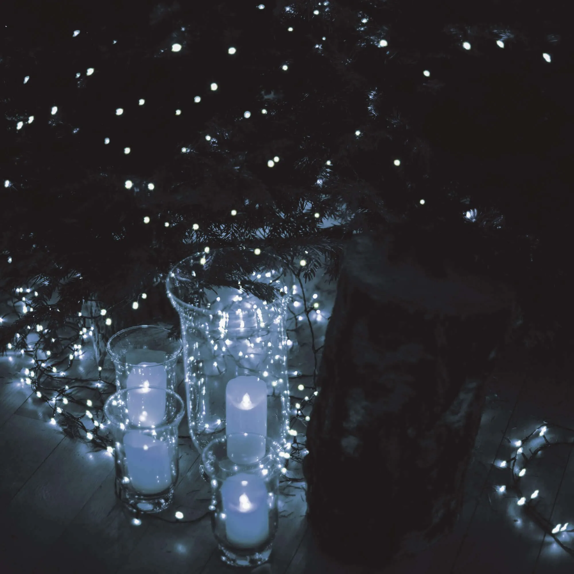 božićne led lampice s efektom treperenja 500 led hladno bijela - slika 12