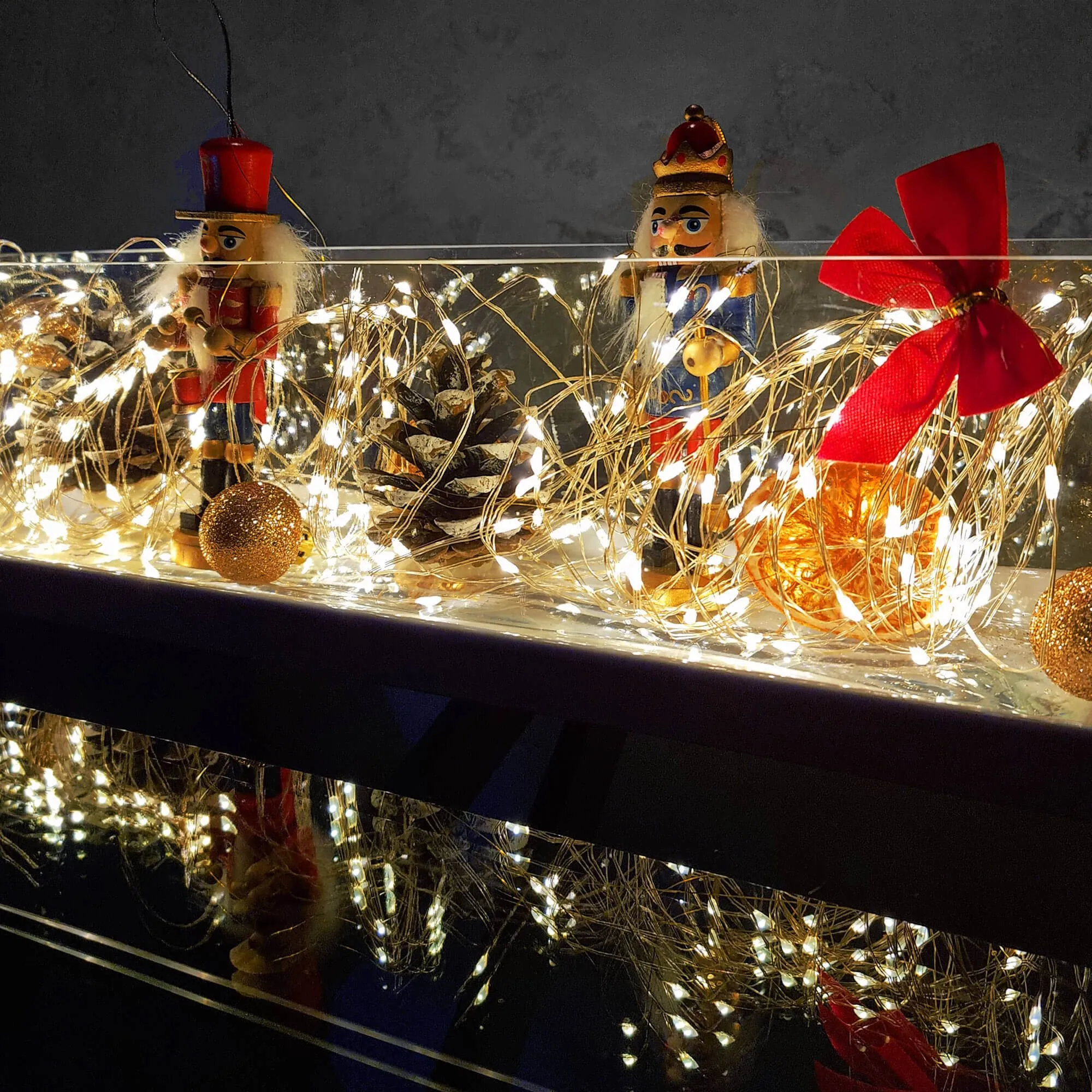 led žičane lampice, toplo bijele - slika 9
