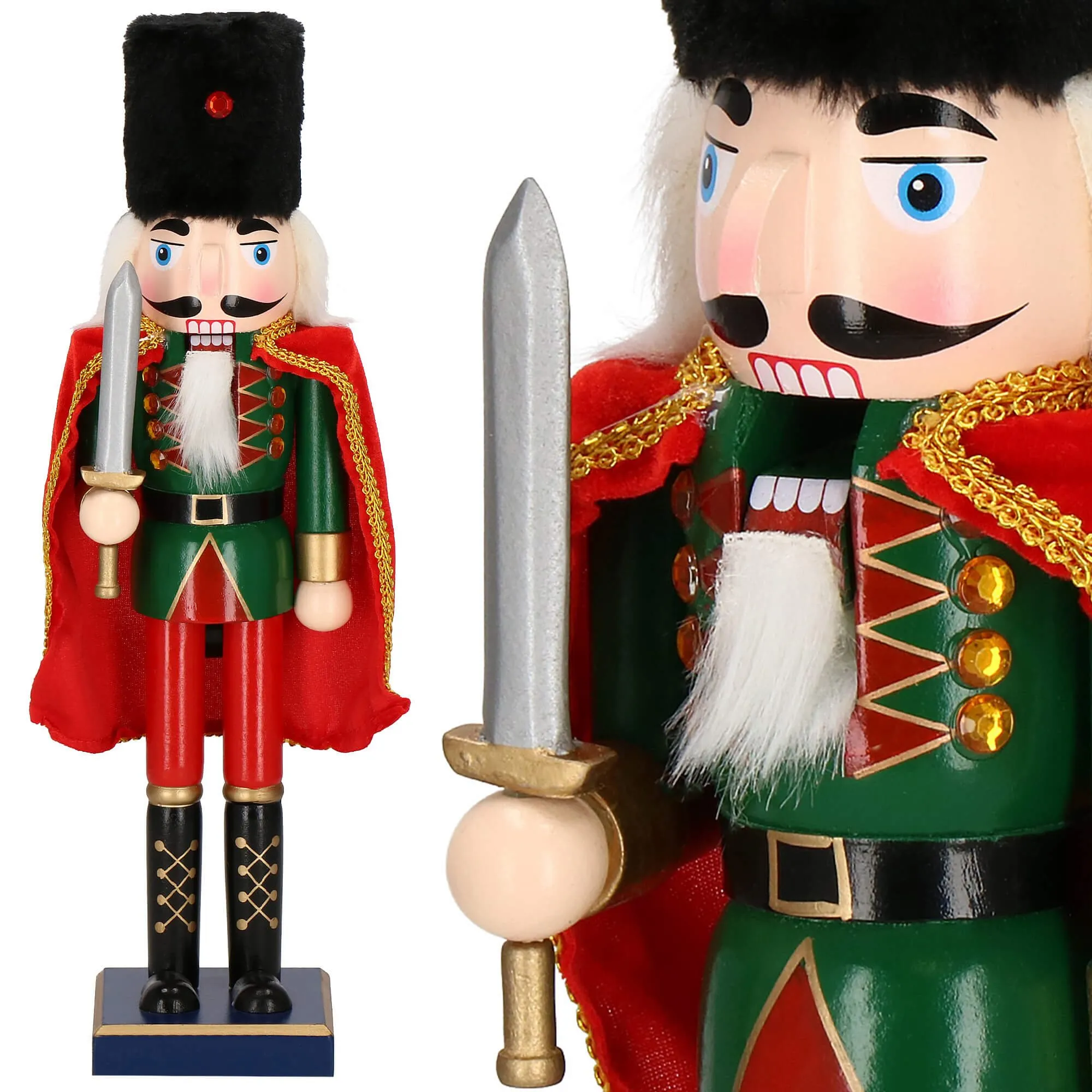 božićna dekoracija - figurica orašar, 38 cm - slika 12