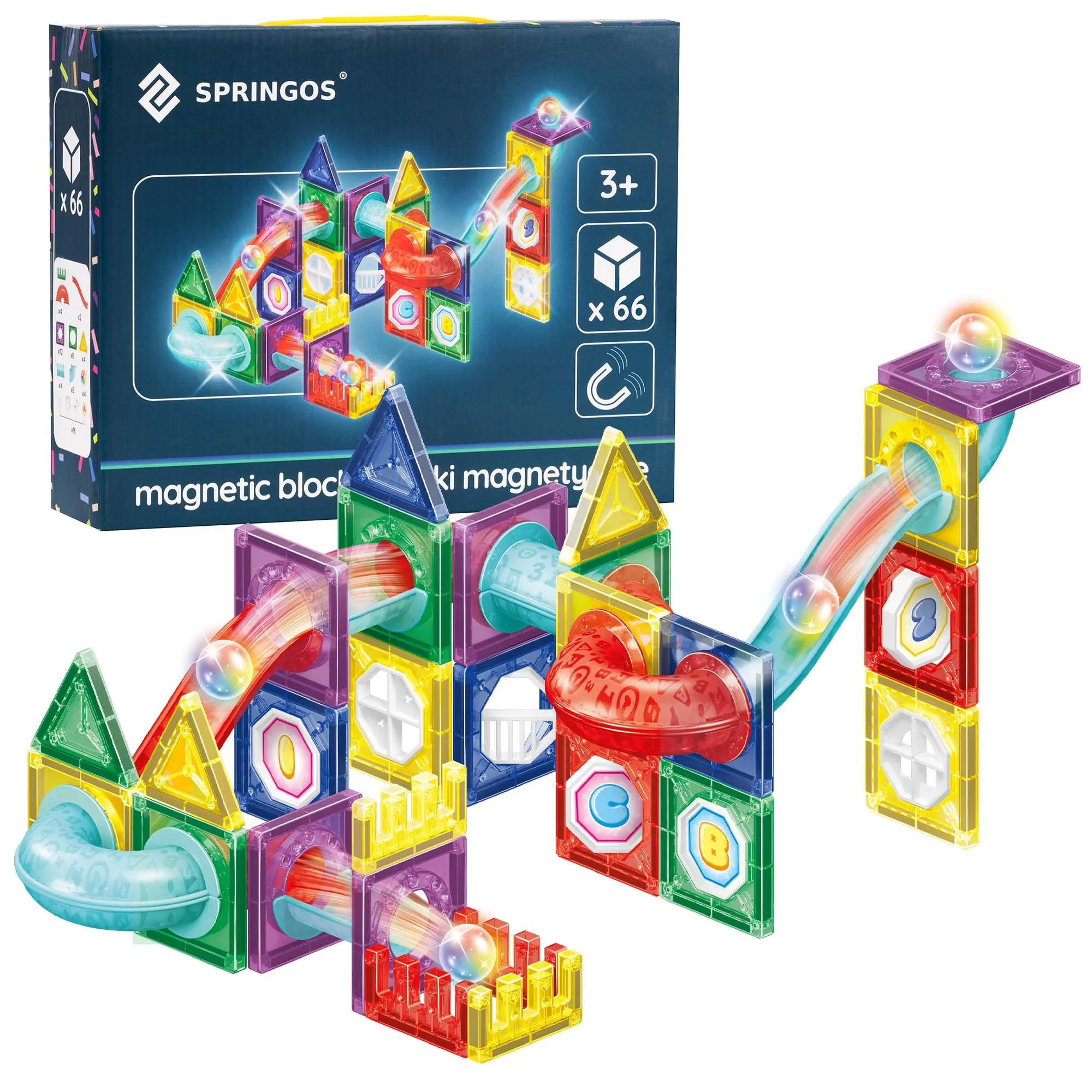 magnetni blokovi 66 komada - slika 3