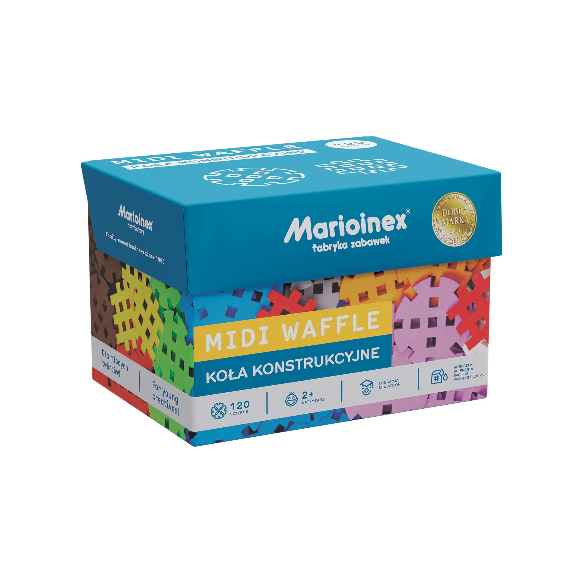 marioinex set midi waffle kotačića 120kom. - slika 2