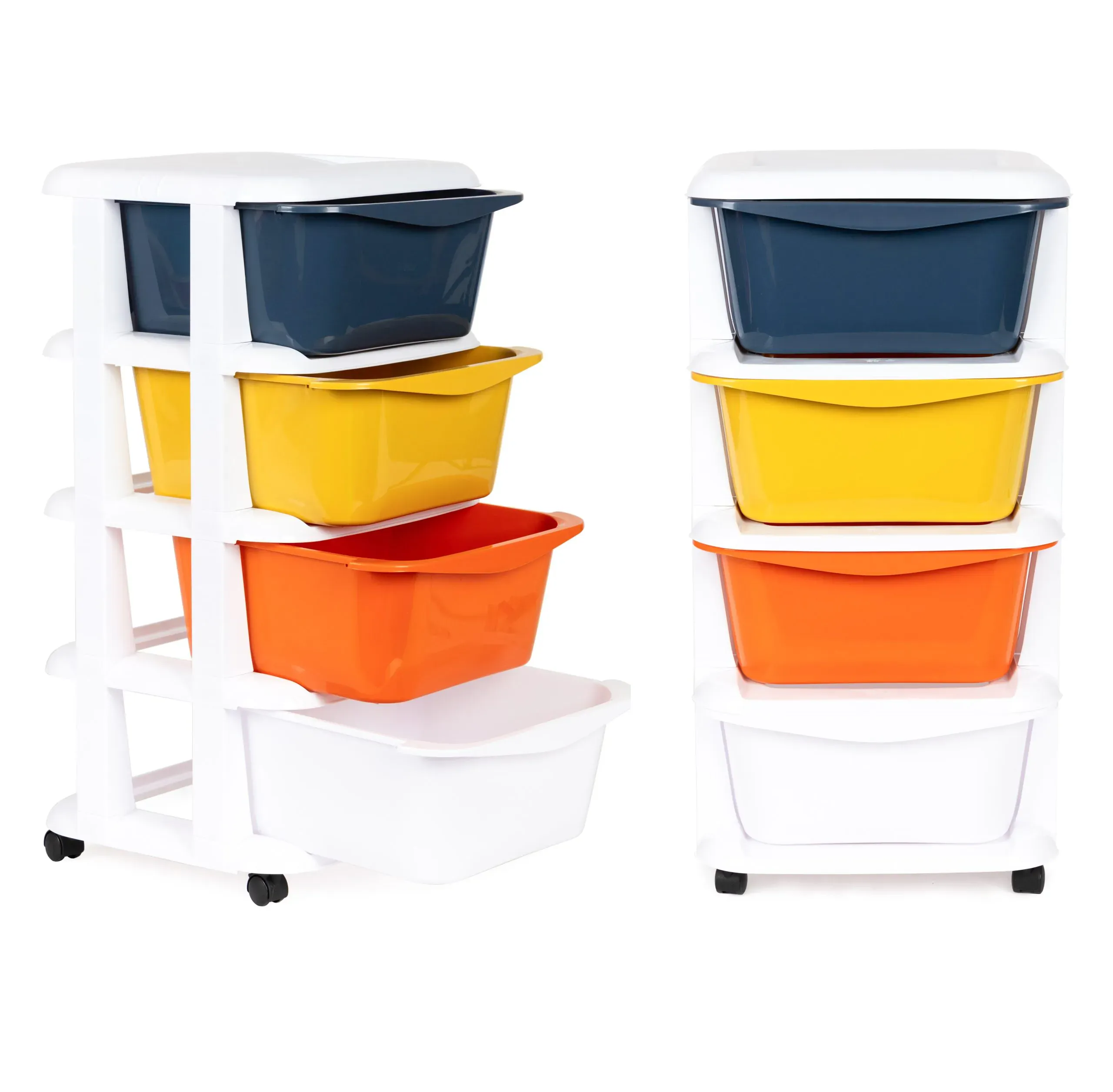 modernhome ormarić na kotačima 4 ladice 74 x 35,5cm - slika 2