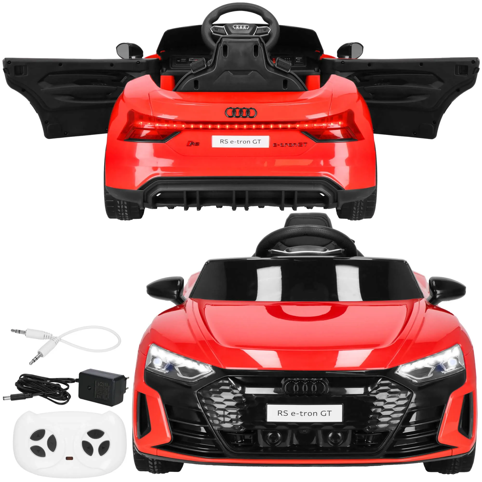 dječji automobil na akumulator audi, crveni 103 x 58 x 41 cm - slika 7