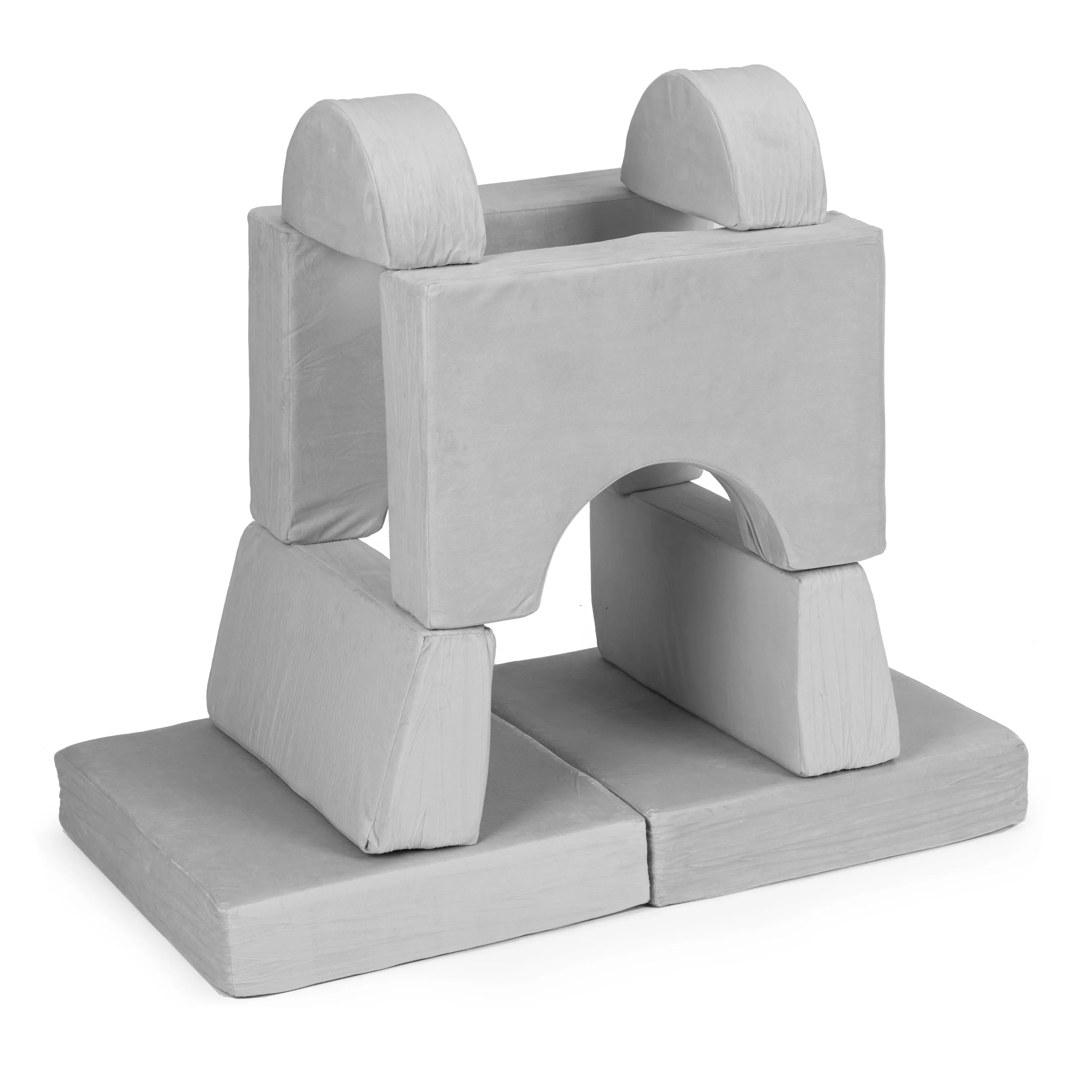 ecotoys diy modularna sofa sa 8 jastuka - siva - slika 6