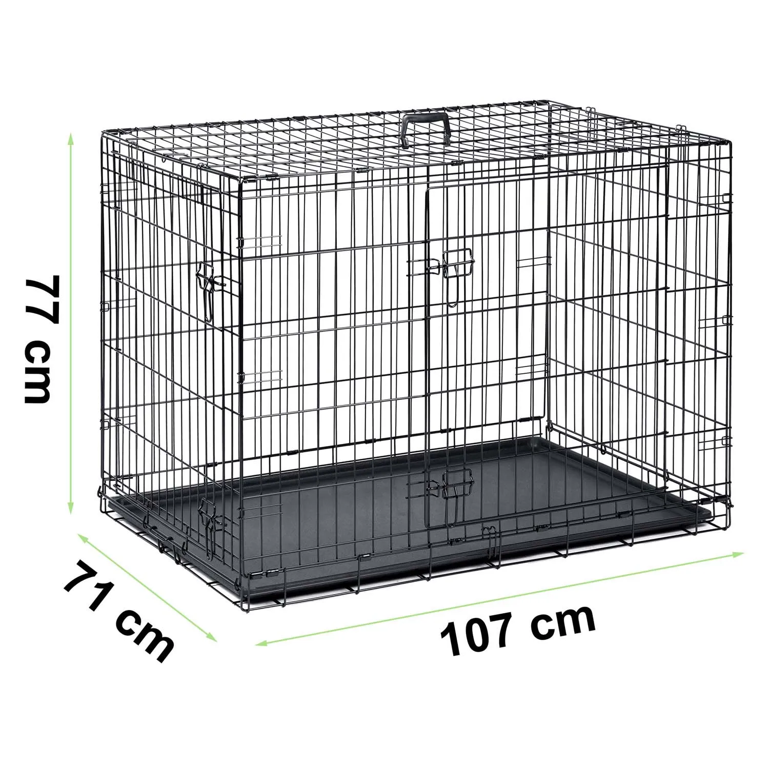 kavez za psa veličine l 107 x 71 x 77 cm ph-202 - slika 6