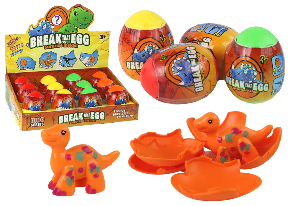 čarobno jaje dinosaura za pucanje u 4 boje 6 cm - slika 2