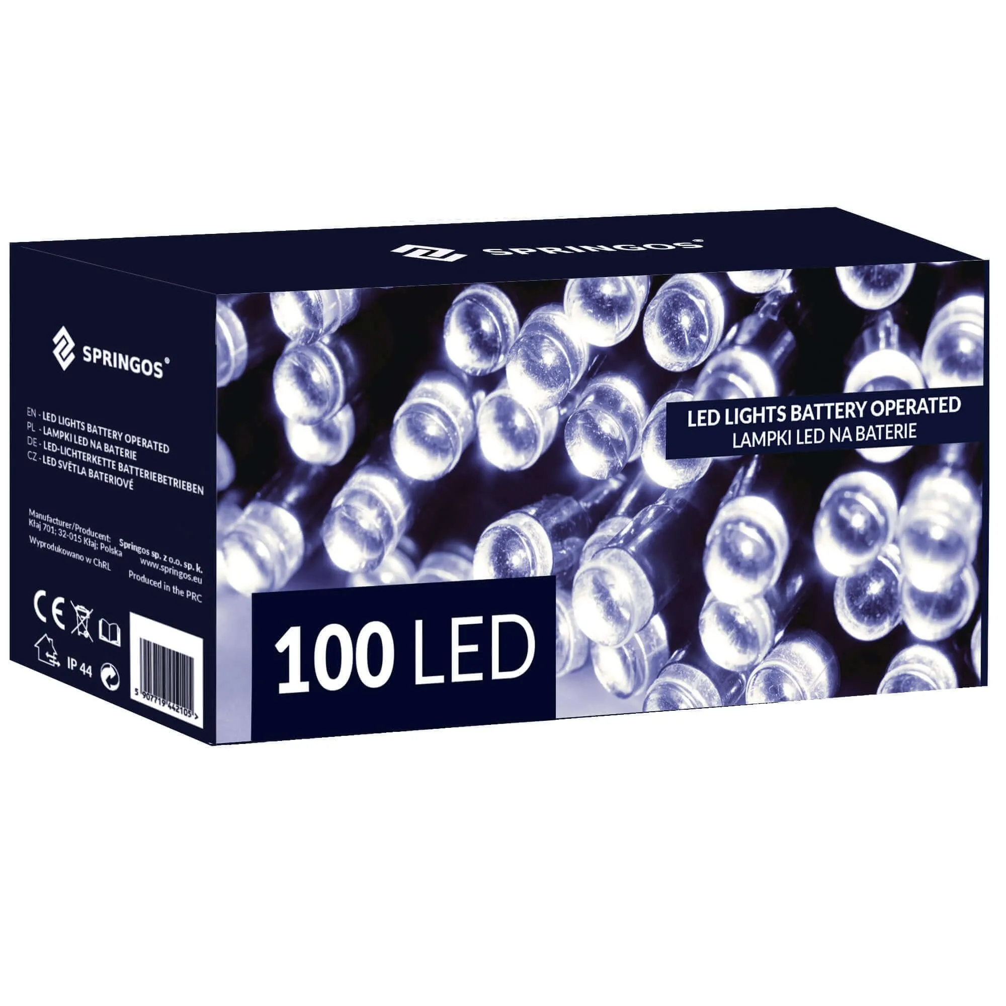 led lampice na baterije – 100 lampica hladno bijela - slika 12