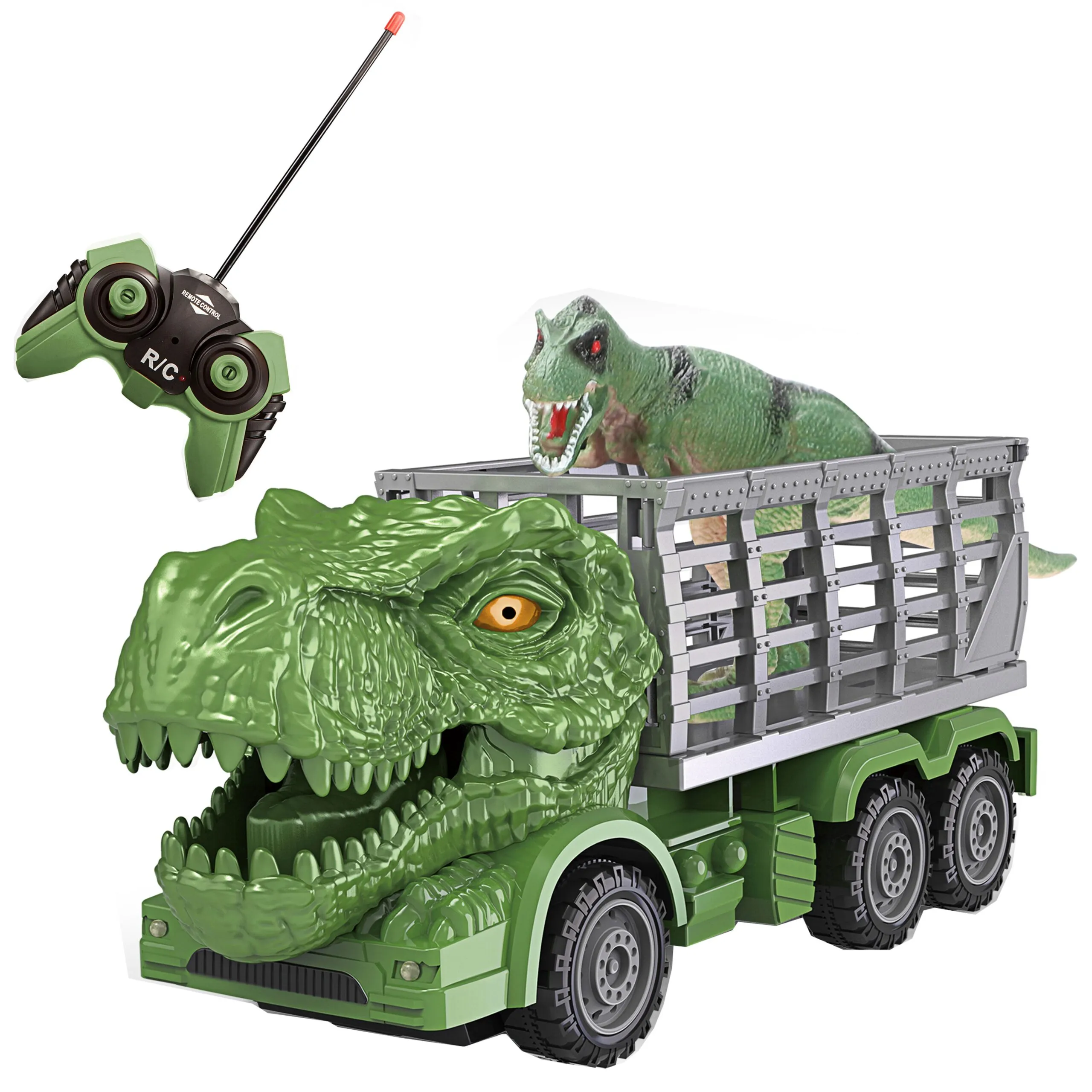 woopie automobil na daljinsko upravljanje, dinosaur + figurica - slika 3