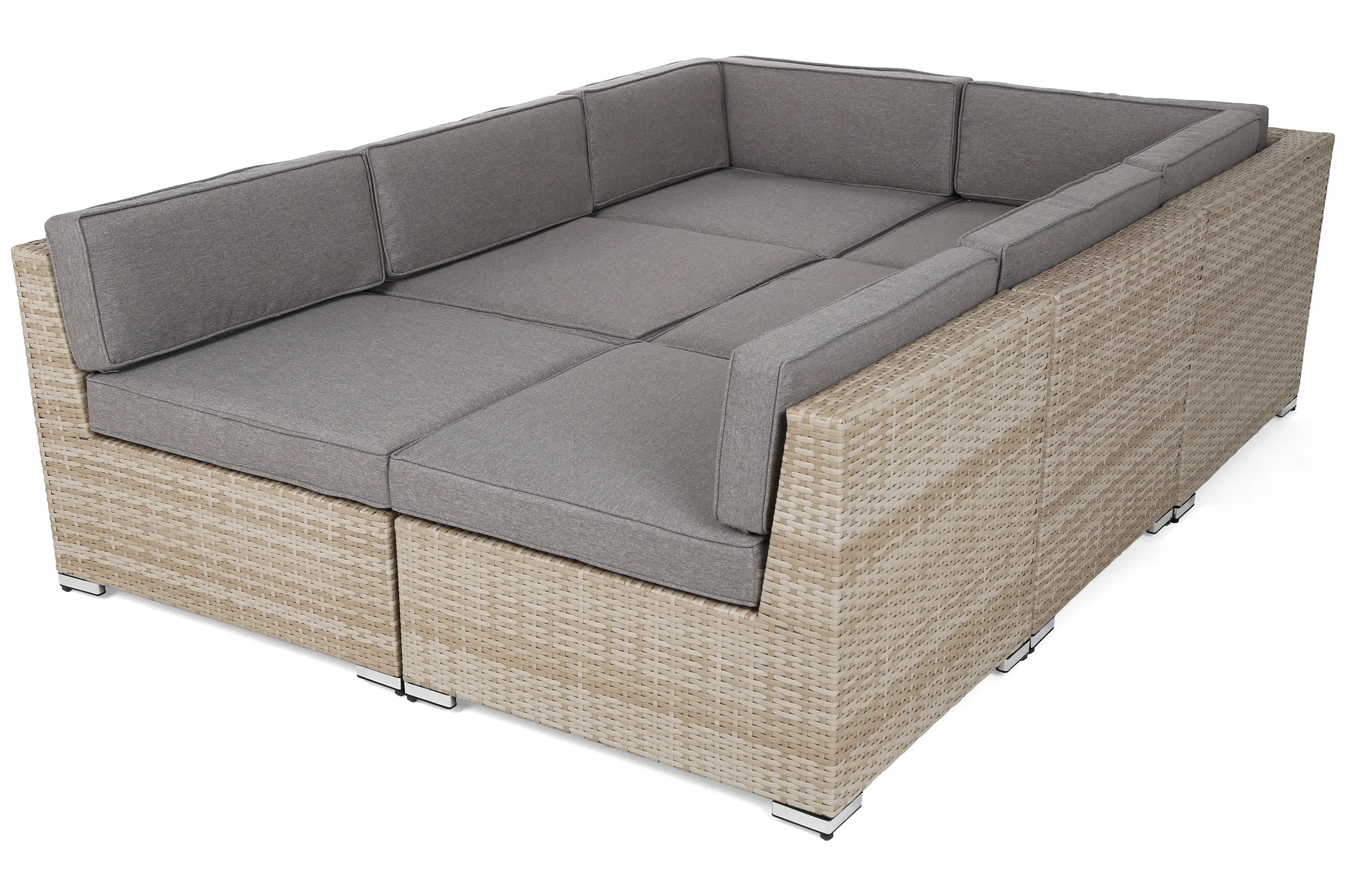 kutna sofa kansas maxi bež / bež melanž boje - slika 7