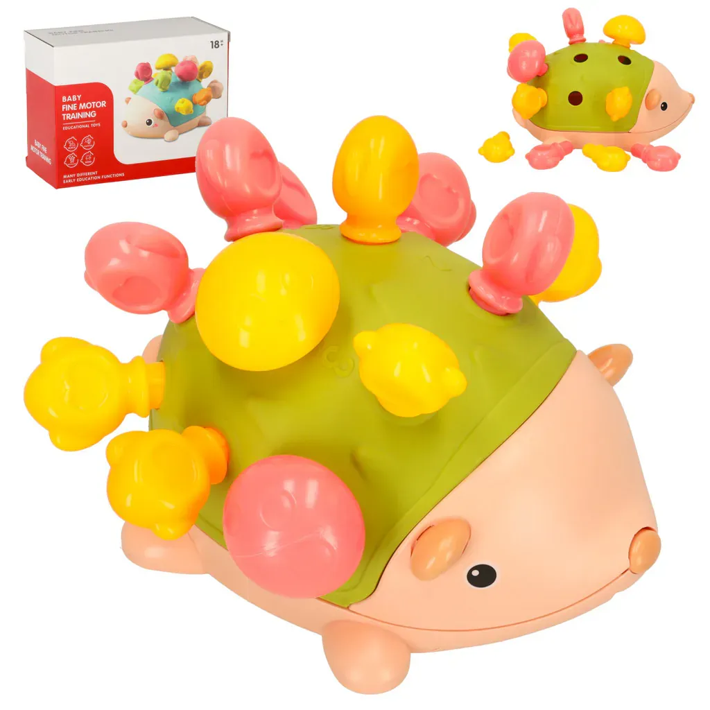 montessori edukativni sorter - zeleni jež - slika 2