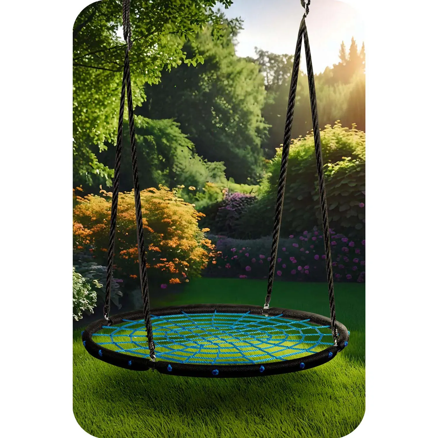 neo-sport ljuljačka rodino gnijezdo, 100 cm, plava - slika 4