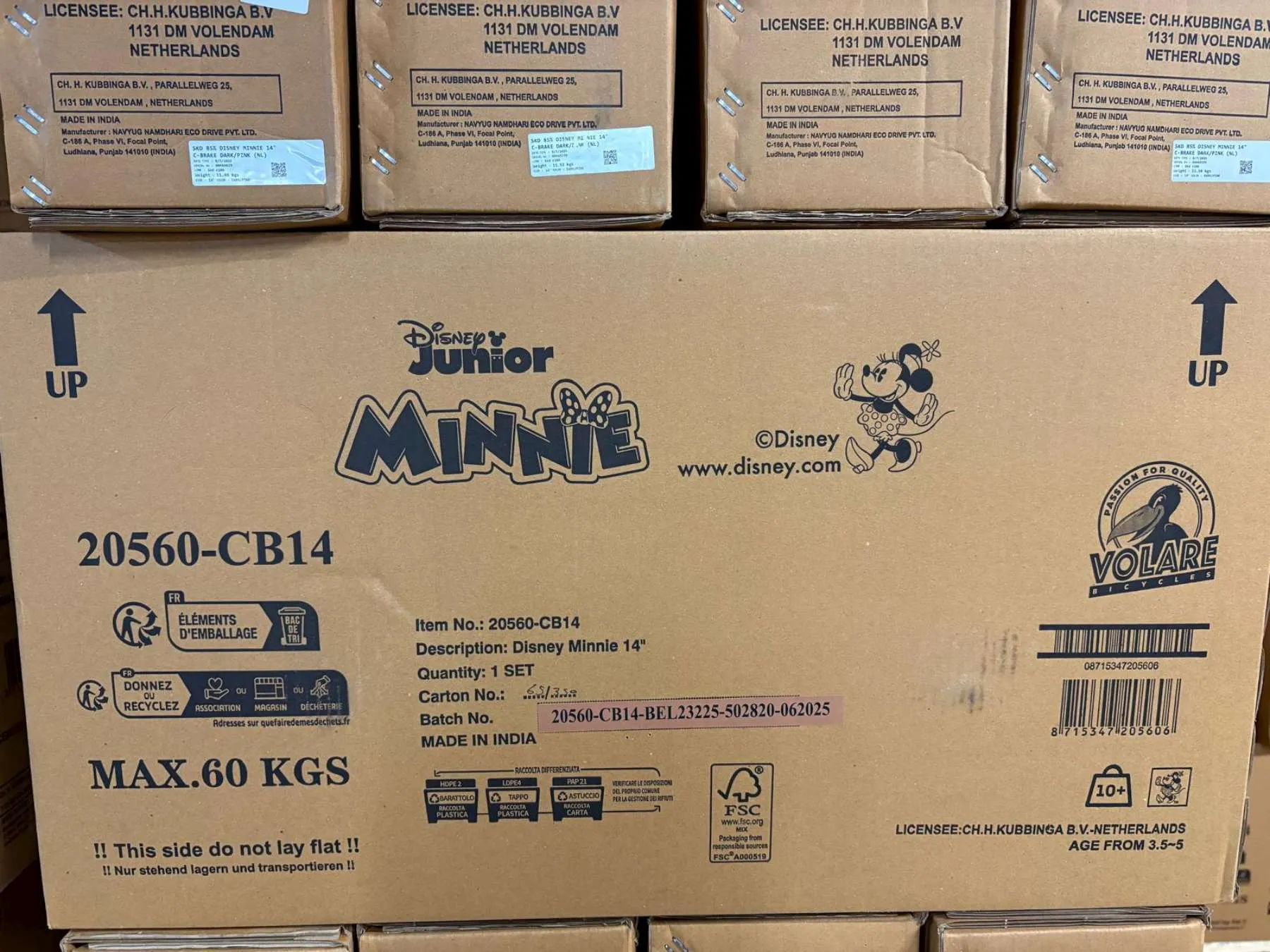 volare dječji bicikl disney minnie 14″ ružičaste boje - slika 14