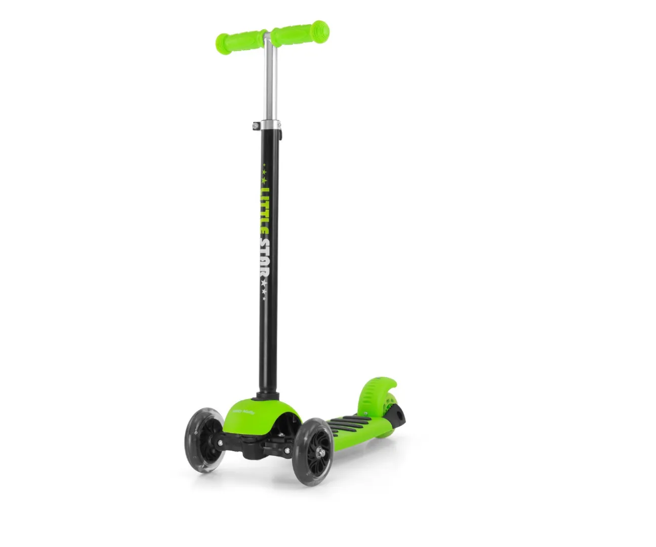 milly mally 3u1 dječji romobil na 3 kotača little star zeleni - slika 4