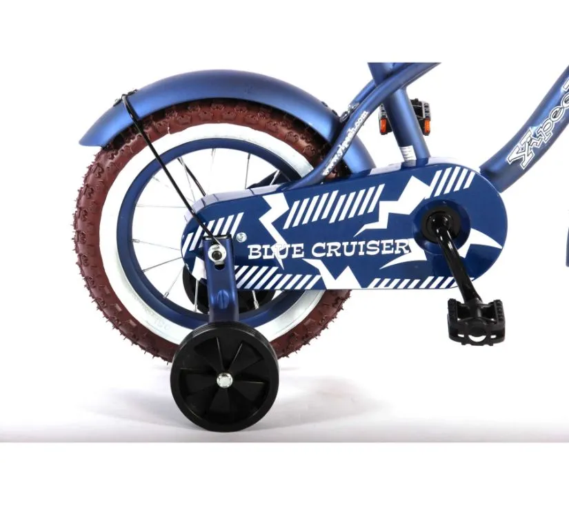 volare dječji bicikl cruiser s pomoćnim kotačima 12" plavi - slika 5