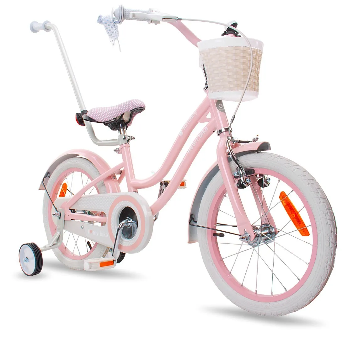 dječji bicikl 16" heart bike silver moon rozi - slika 3