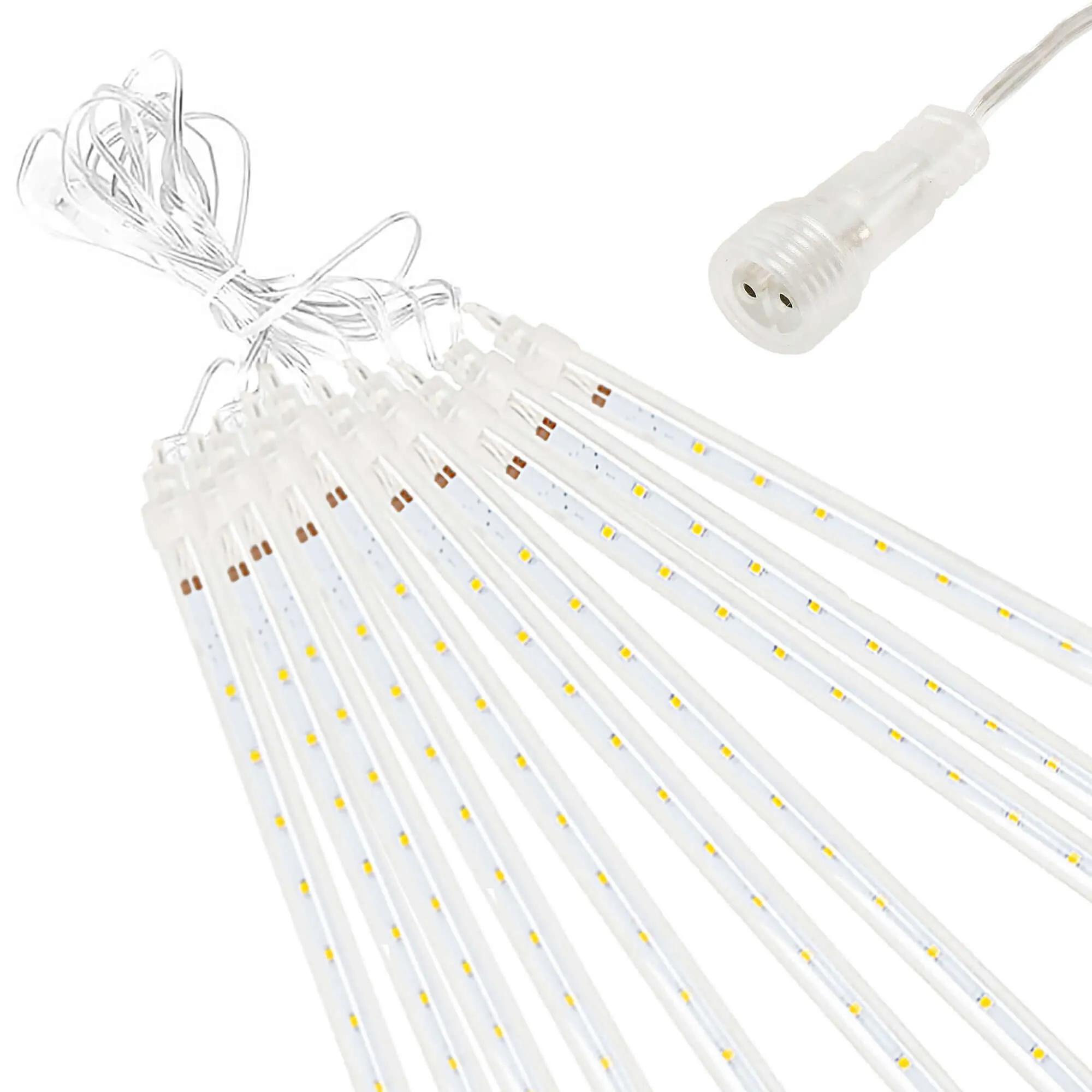 led vanjska božićna svjetla “sople” – 480 led, 6 m, efekt padajućeg snijega - slika 9