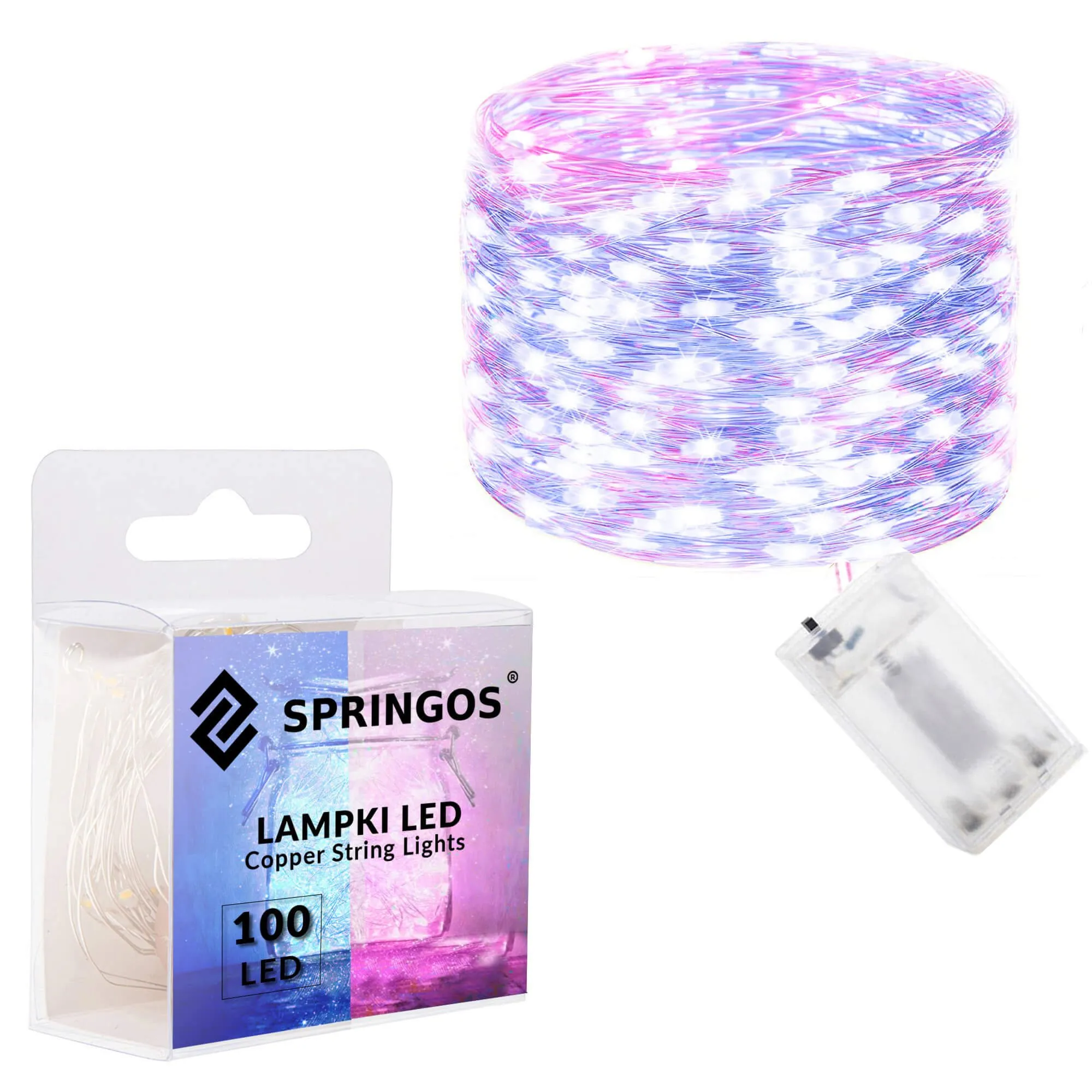 led lampice na baterije, 100 led dioda - slika 8