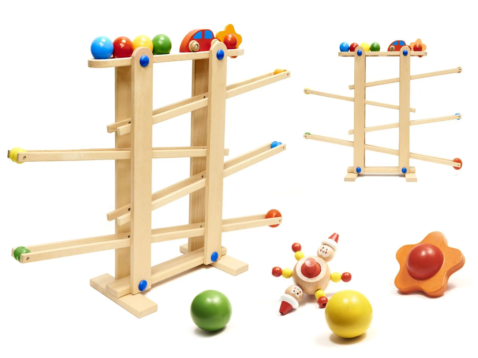 montessori xxl drvena staza s loptom - slika 6