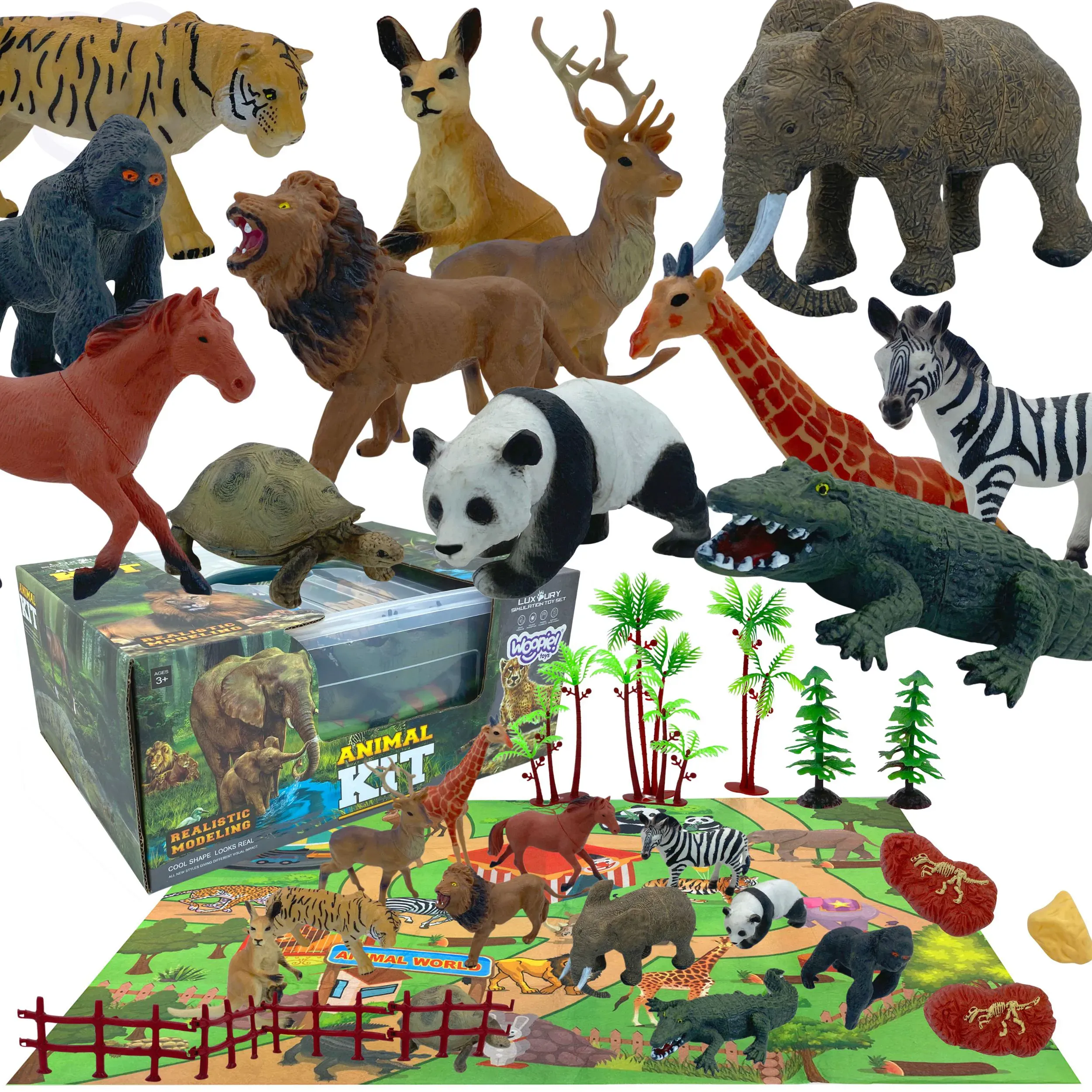 Woopie set figurica Safari + podloga 24 kom - Pribislavec