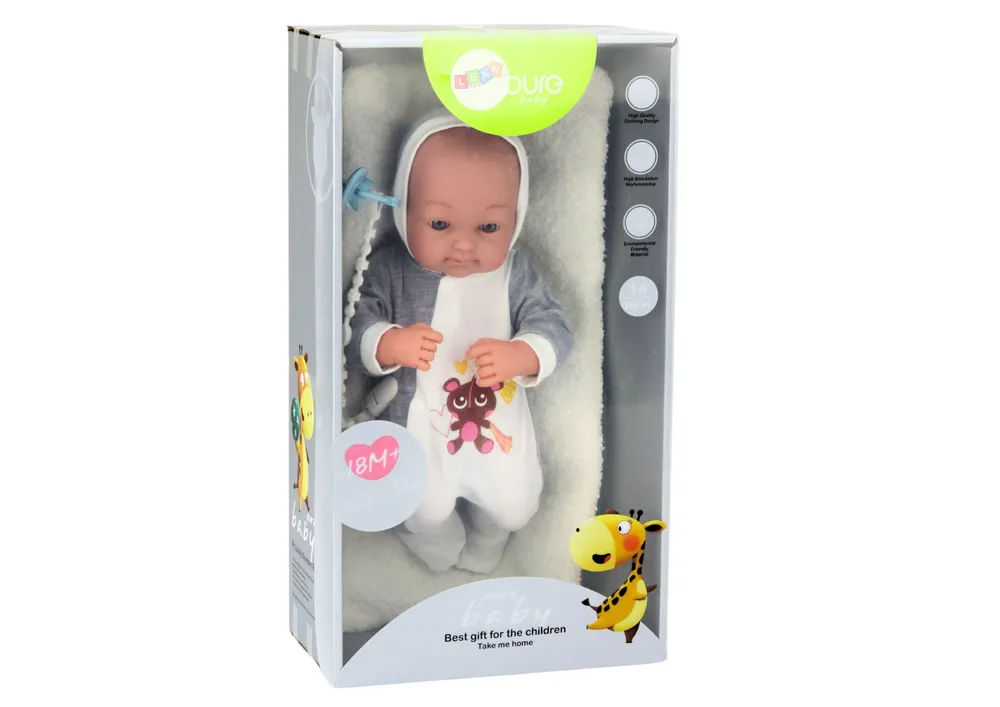 beba lutka s dekicom za dudu, set dodataka za bodi 35 cm - slika 5