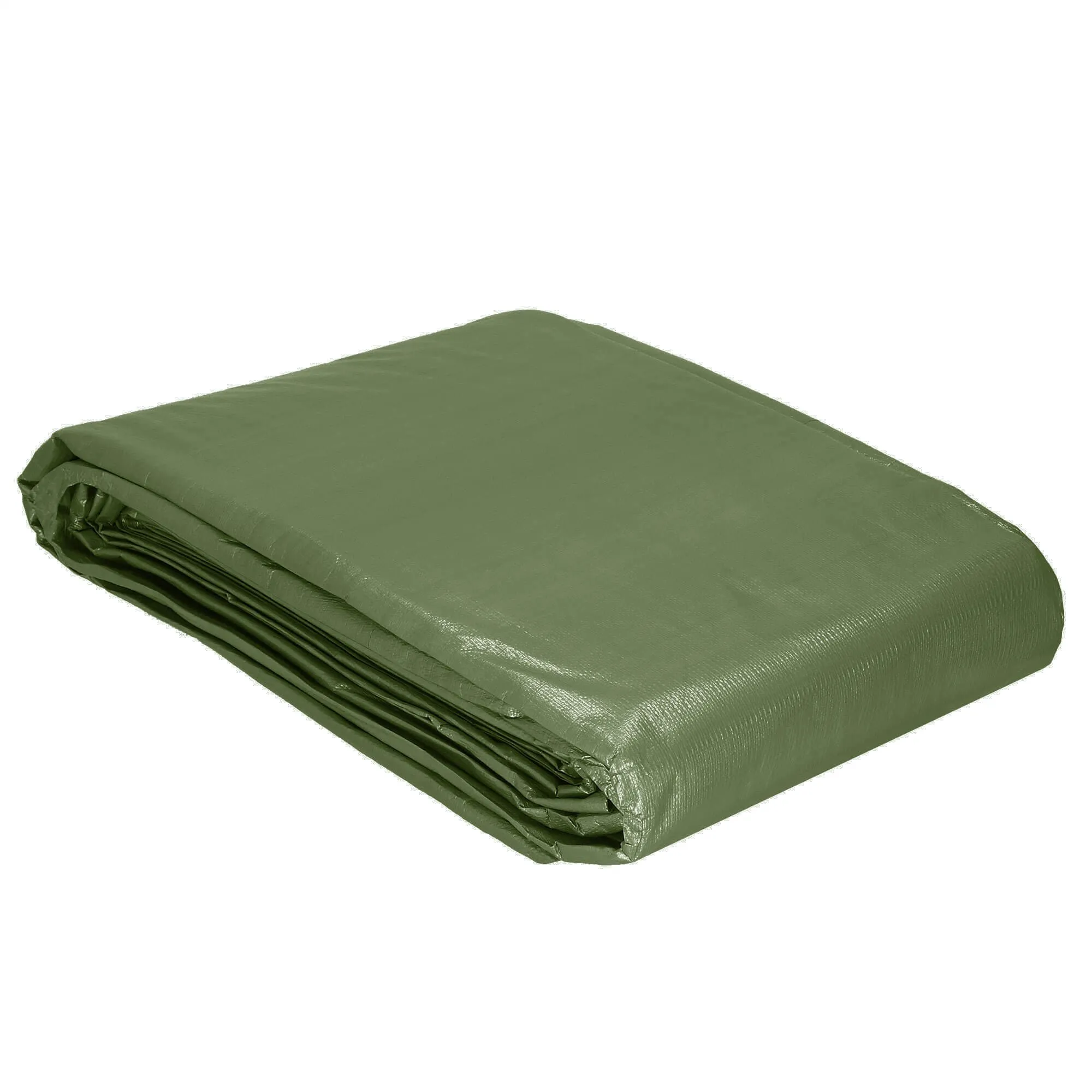 cerada 6 x 9 m tamnozelena srebrna - slika 9