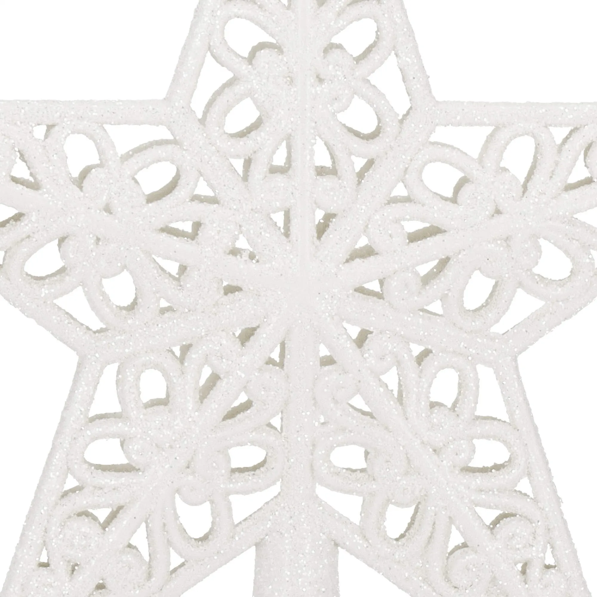 božićni ukras zvijezda 19,5 × 20,5 cm bijela - slika 6