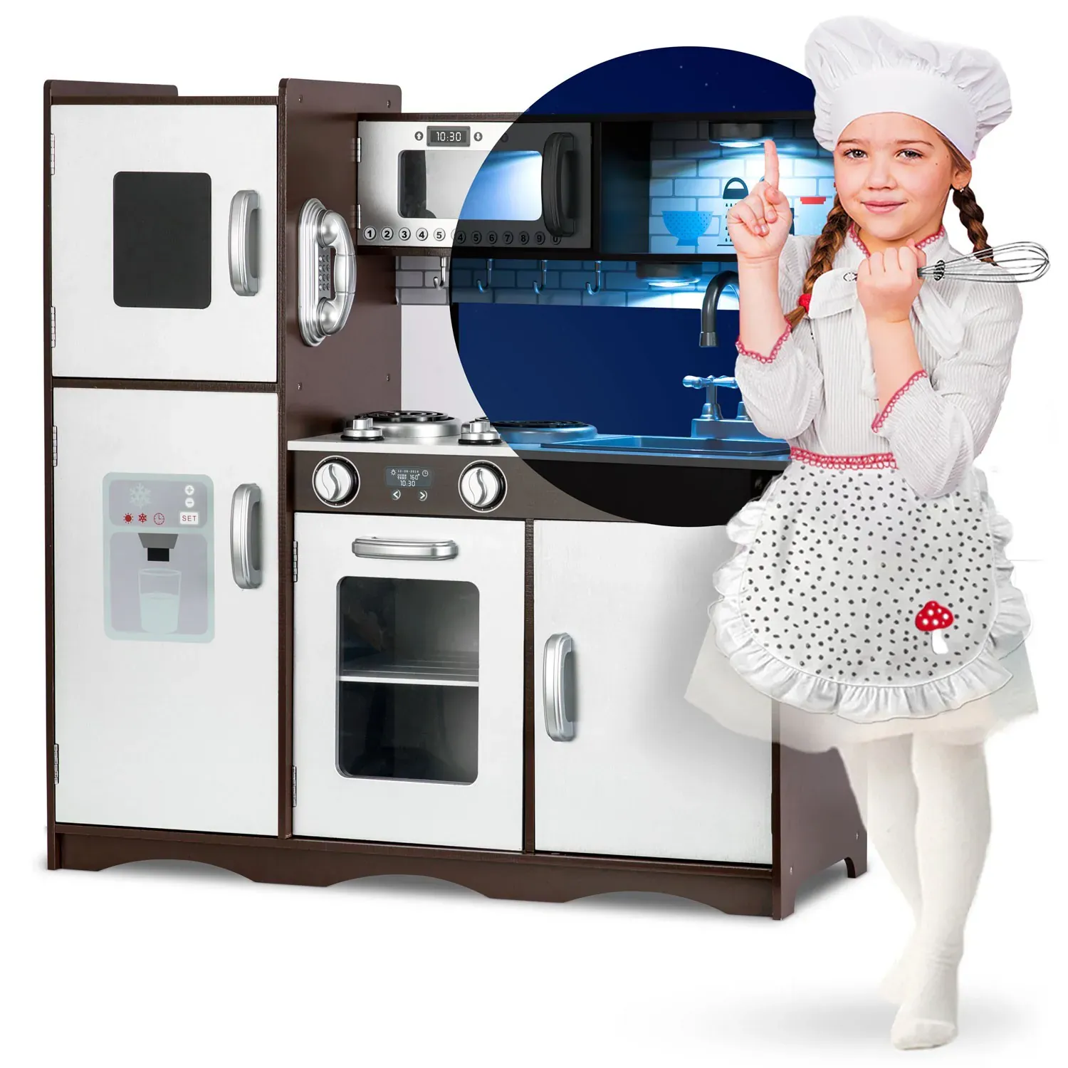 ricokids retro drvena kuhinja za djecu - slika 2