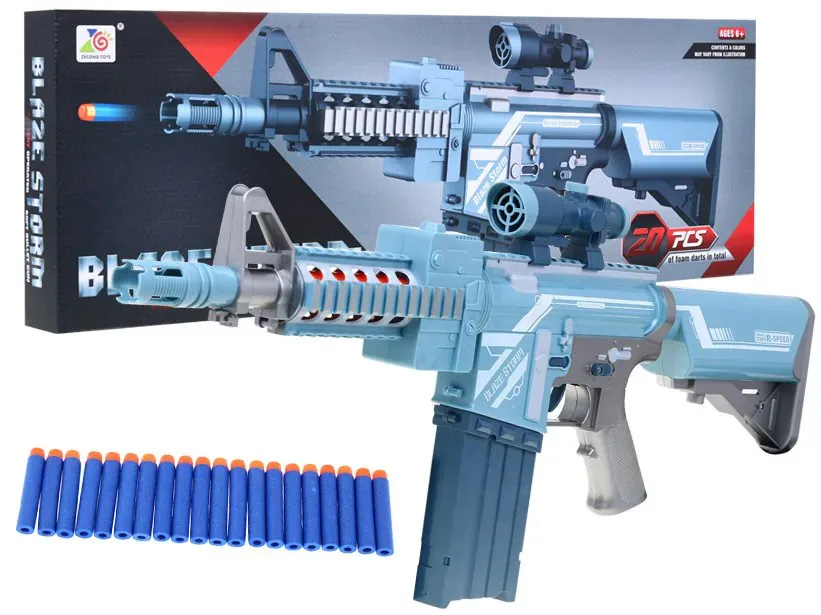 blaze storm karabin puška srebrna + 20 patrona - slika 2