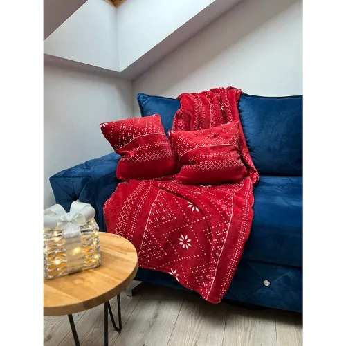 ruhhy mekana deka 1.6x2m + 2x jastučnice, crvena - slika 7