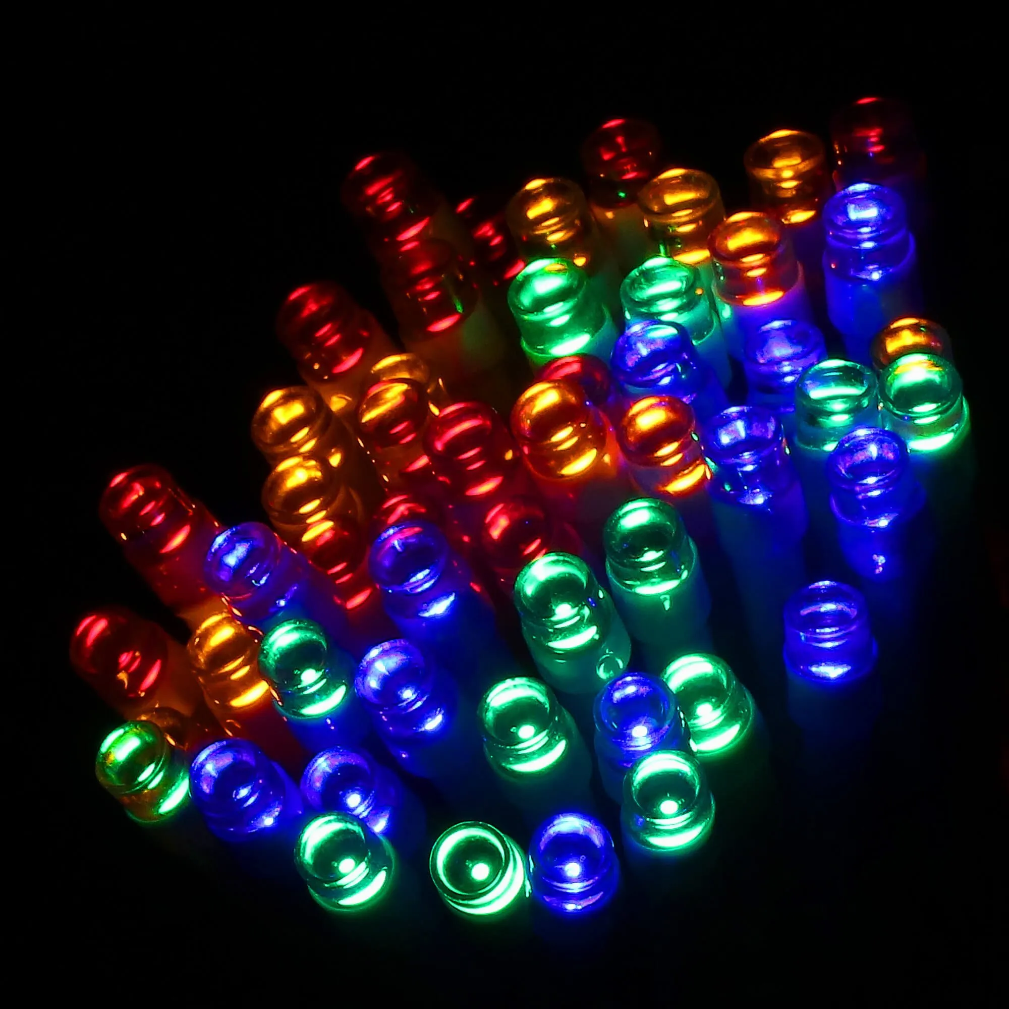 led lampice na baterije 50 led višebojne - slika 6