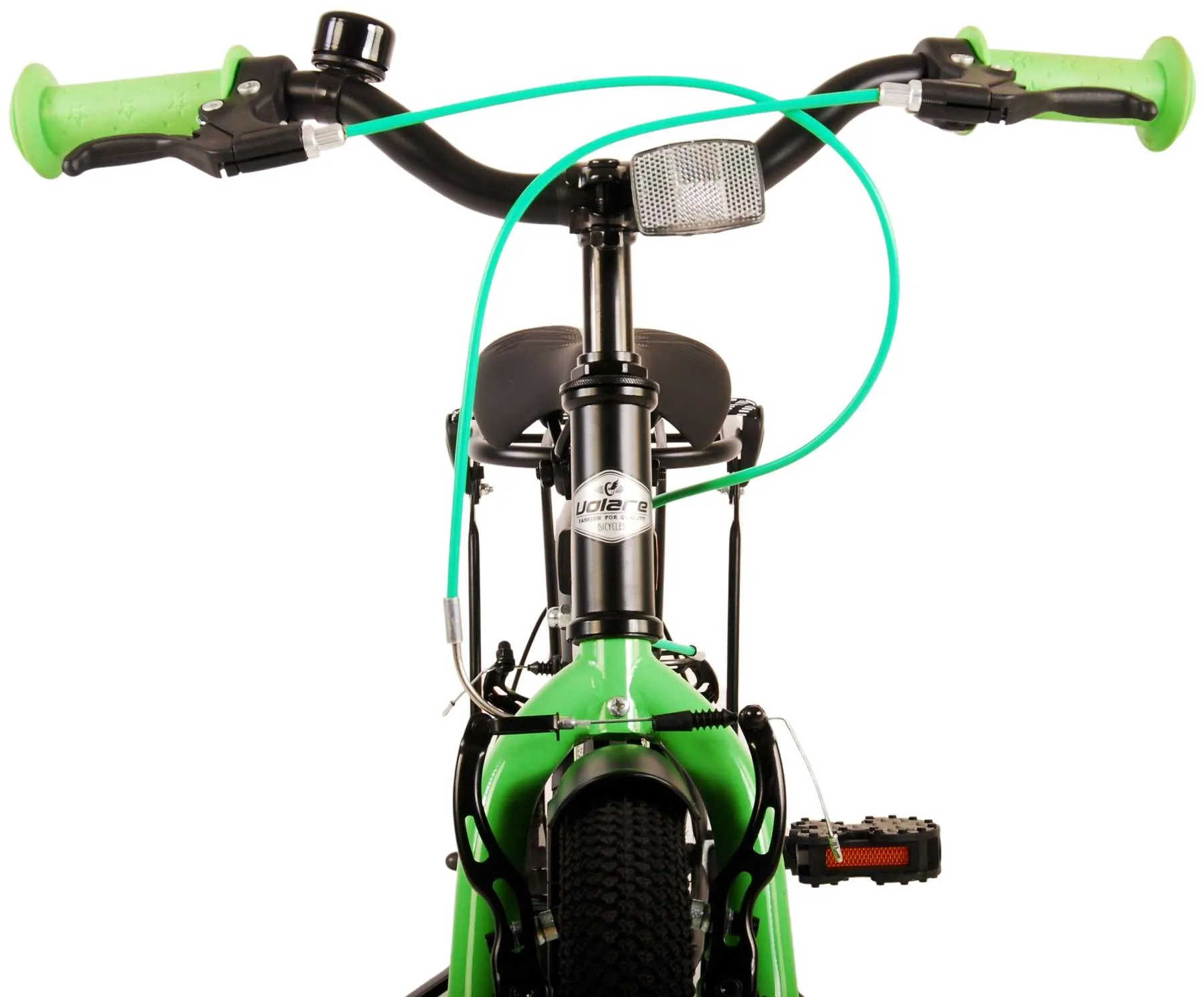 dječji bicikl volare thombike 16" s dvije ručne kočnice crno-zeleni - slika 13