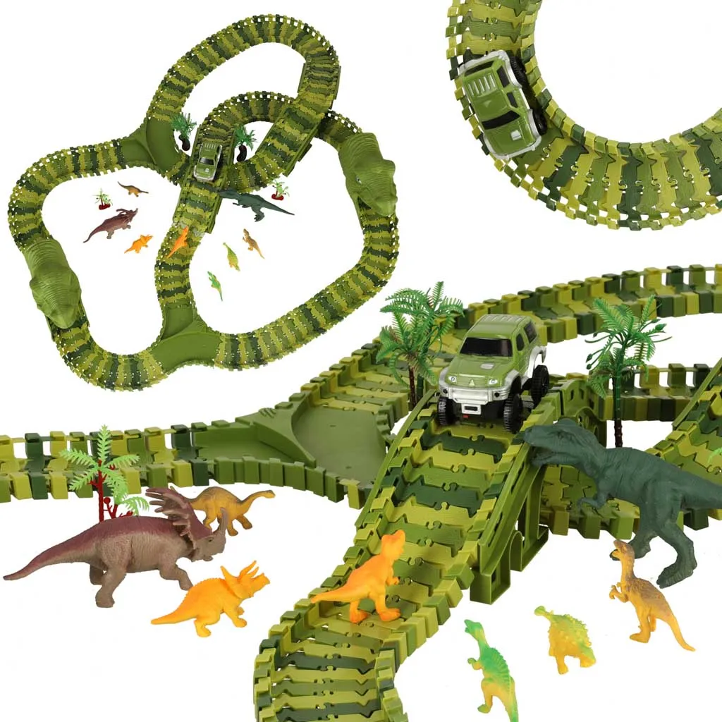 staza za autiće dinosauri 240 elemenata - slika 6