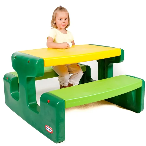 little tikes veliki zeleni stol za piknik - slika 3