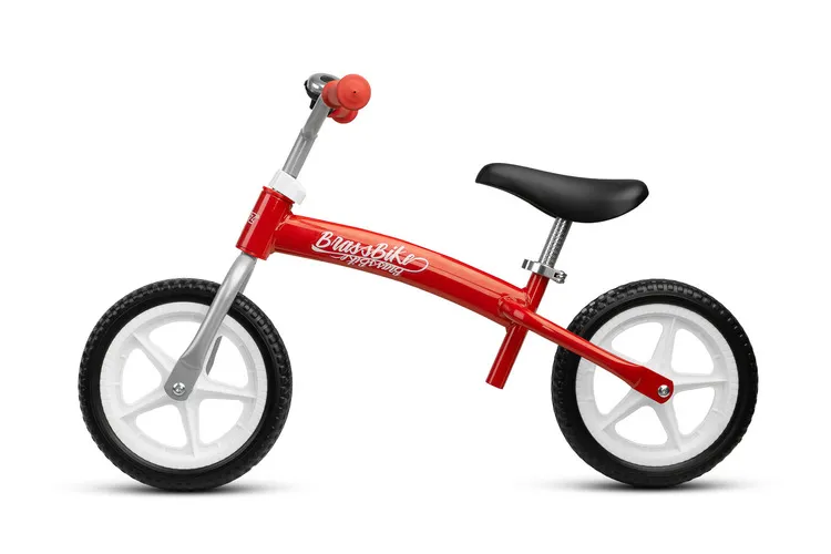 dječji bicikl bez pedala brass crveni - slika 5