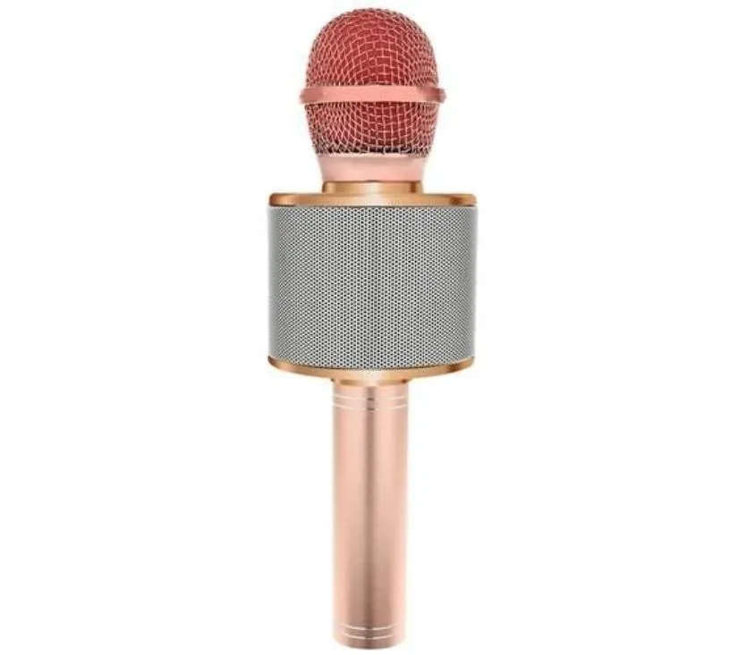karaoke mikrofon s zvučnikom rozi - slika 5