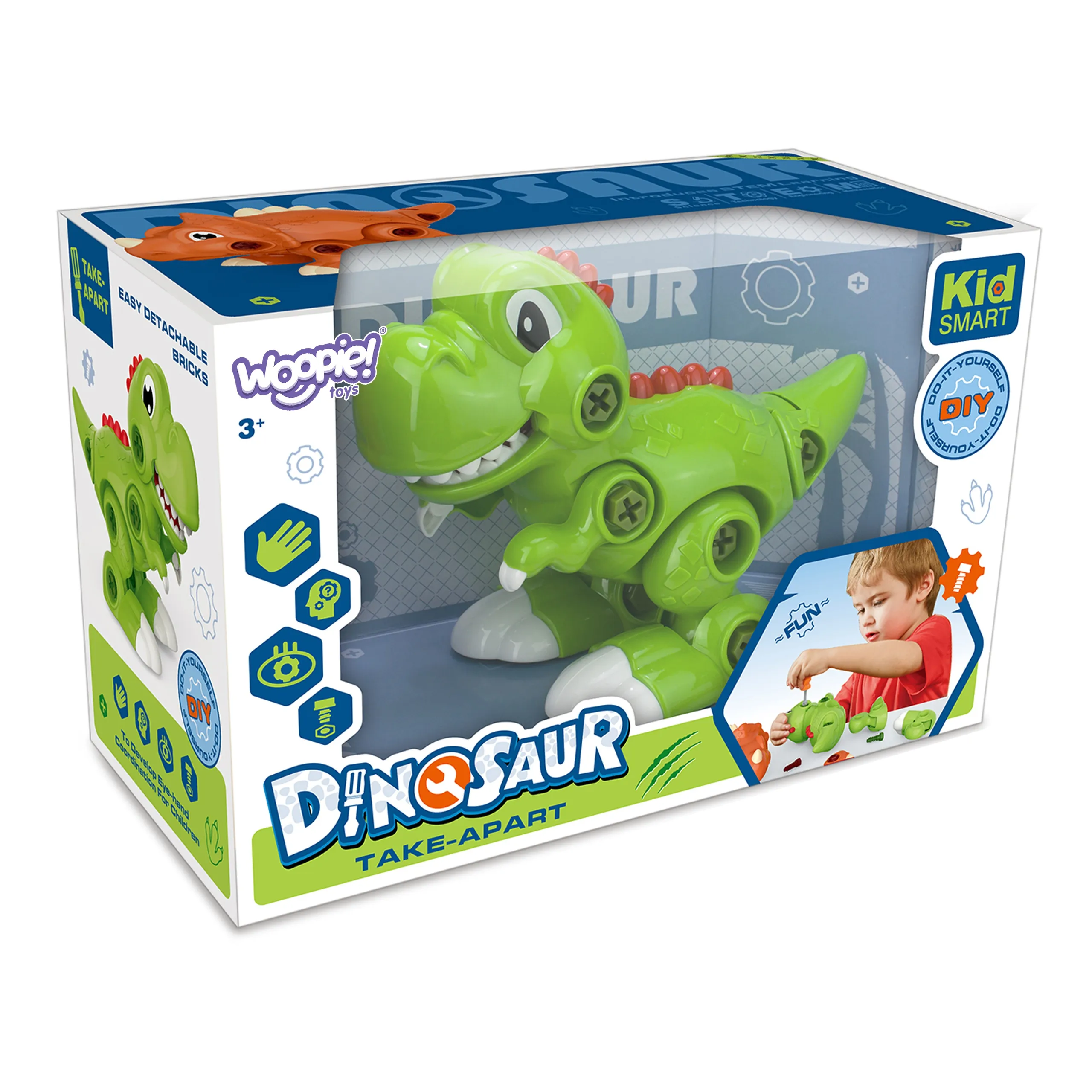 woopie dinosaur na sastavljanje + odvijač zeleni - slika 8