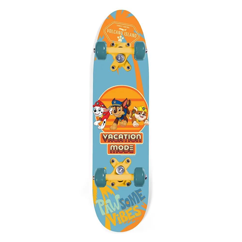 dječji drveni skateboard paw patrol žuti - slika 3
