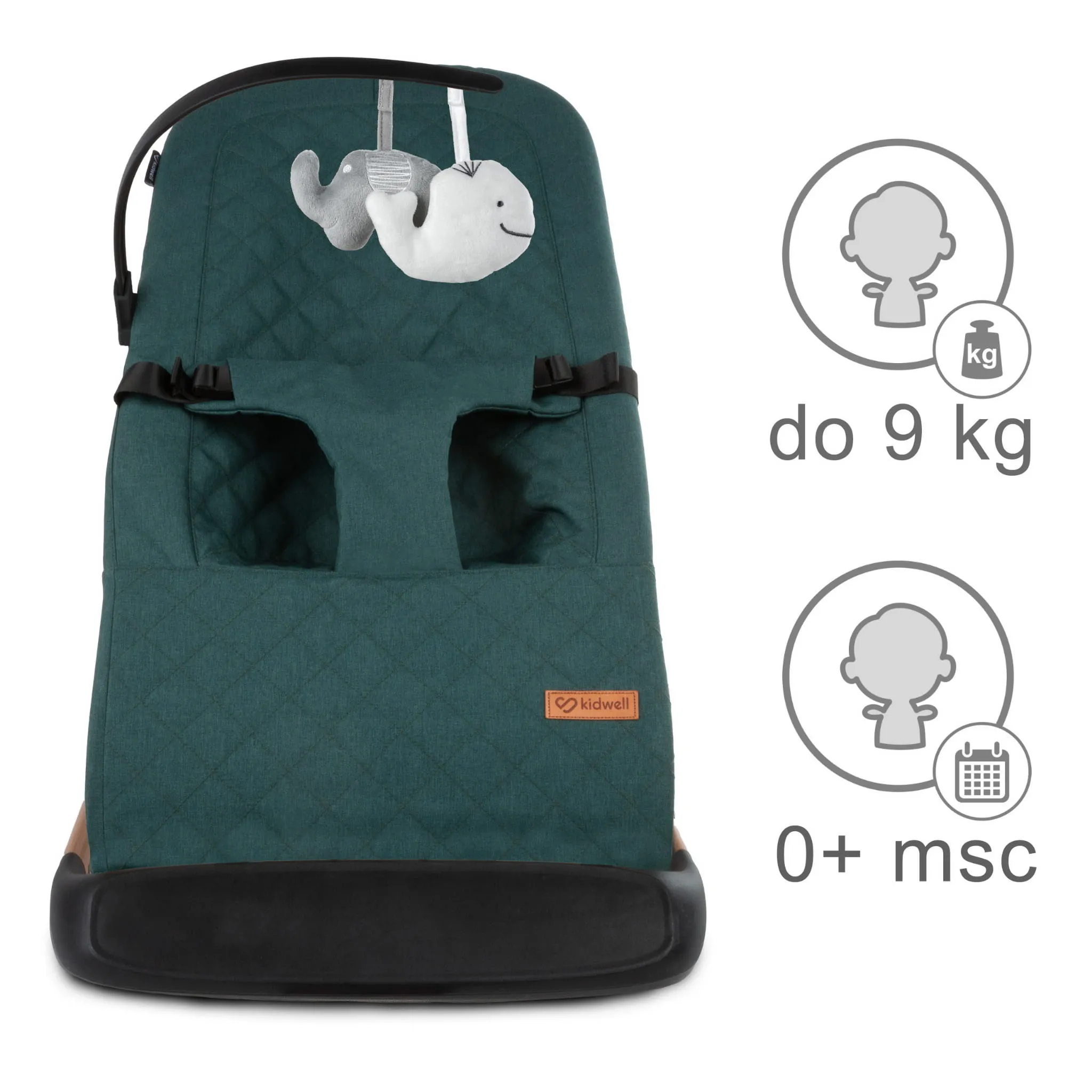 laro zelena ljuljačka za bebe - slika 11