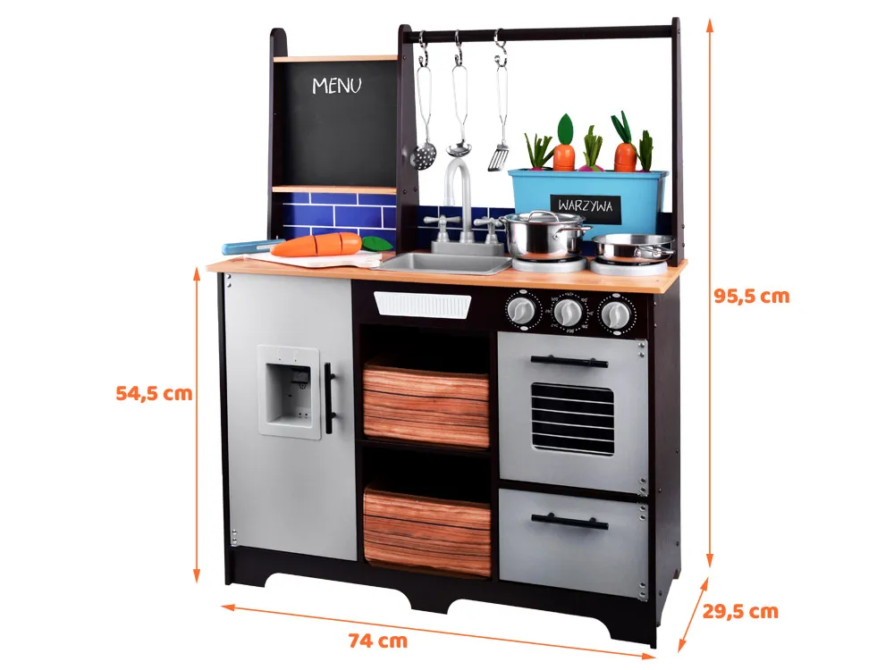 dječja kuhinja loft s dodacima - slika 9