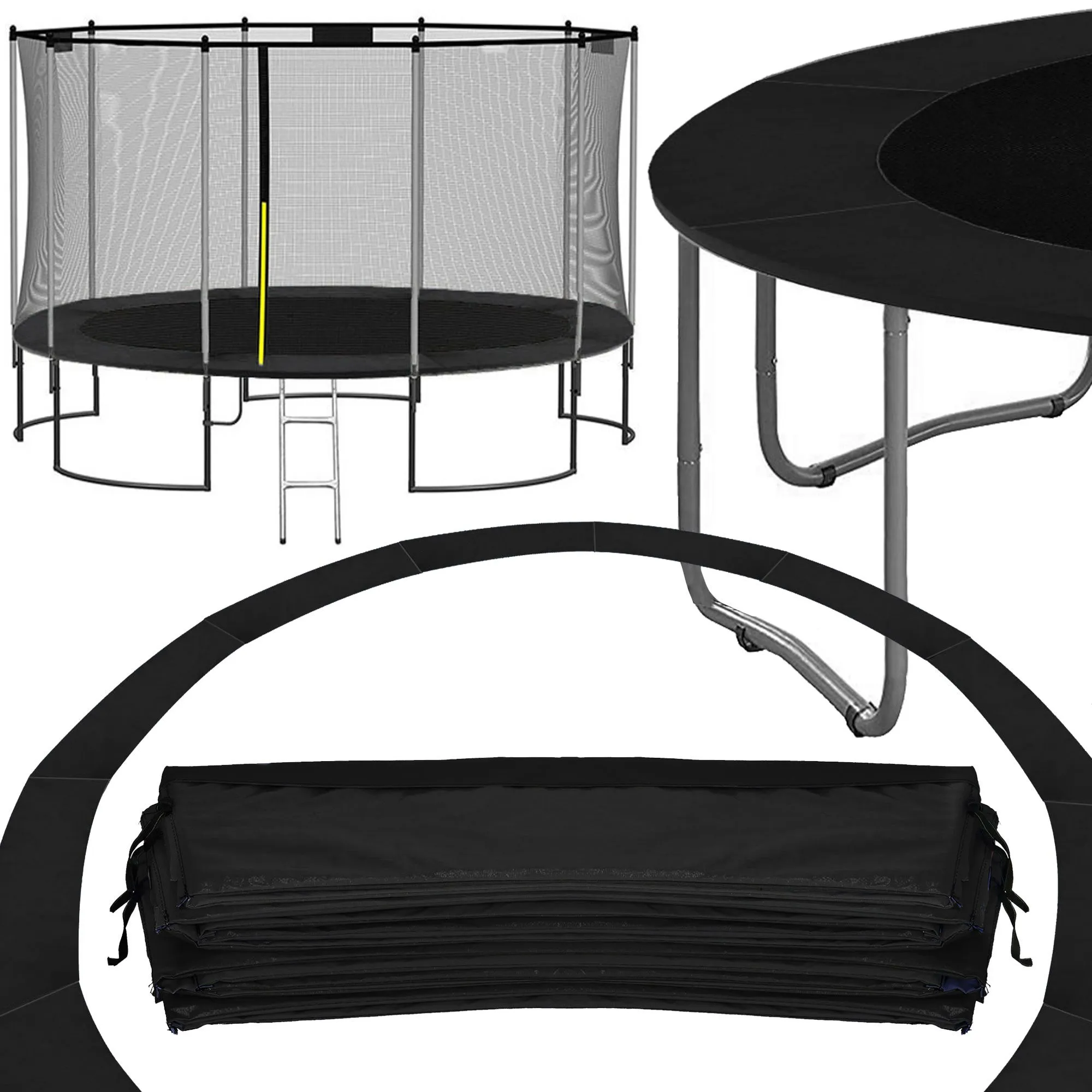 navlaka za trampolin 366cm crna - slika 9