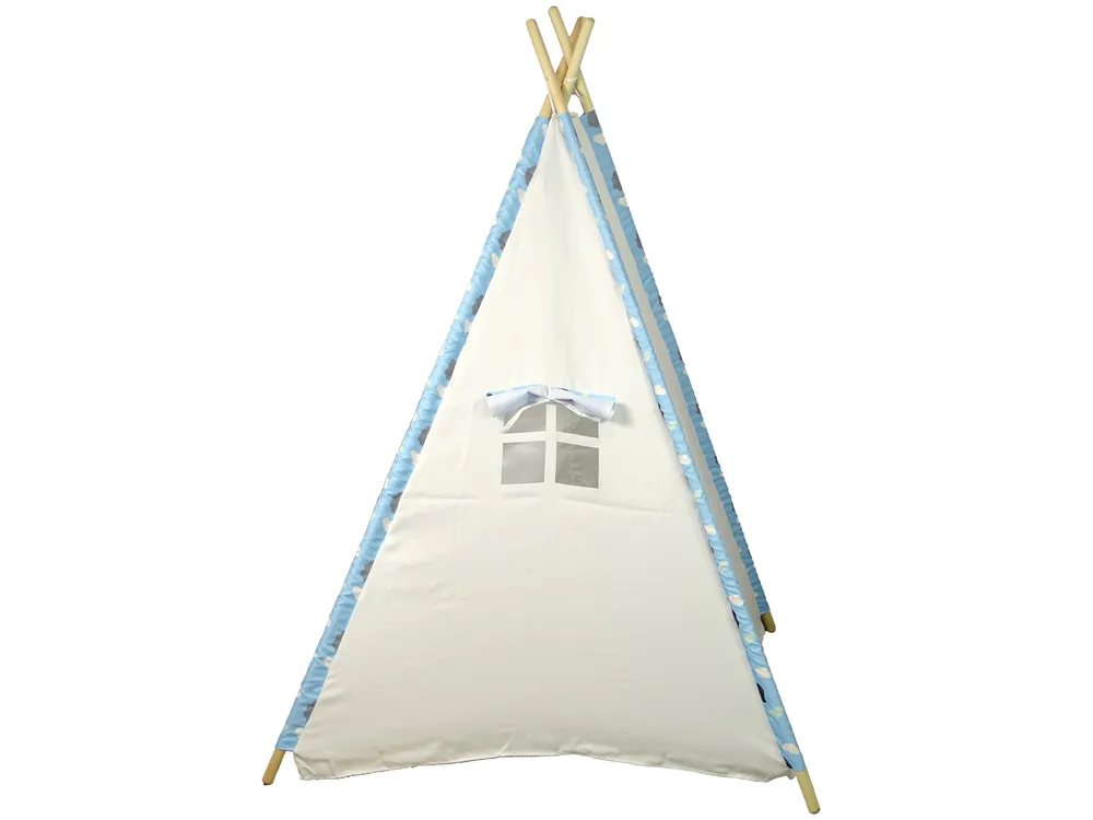 indijanski šator teepee - vodootporan s oblacima - slika 6