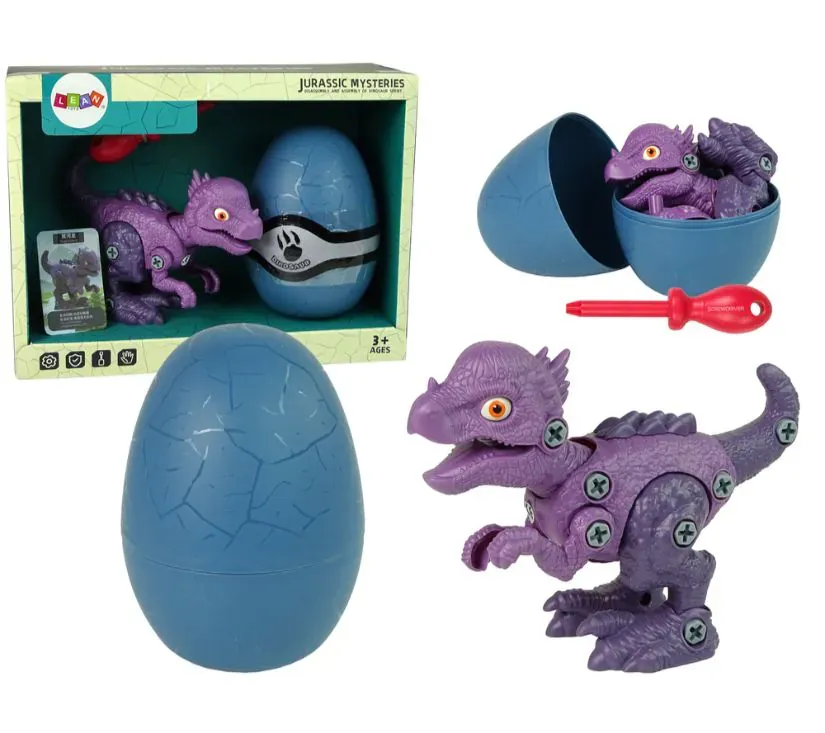set dinosaur stygimoloch s jajetom i dodacima ljubičasti - slika 2