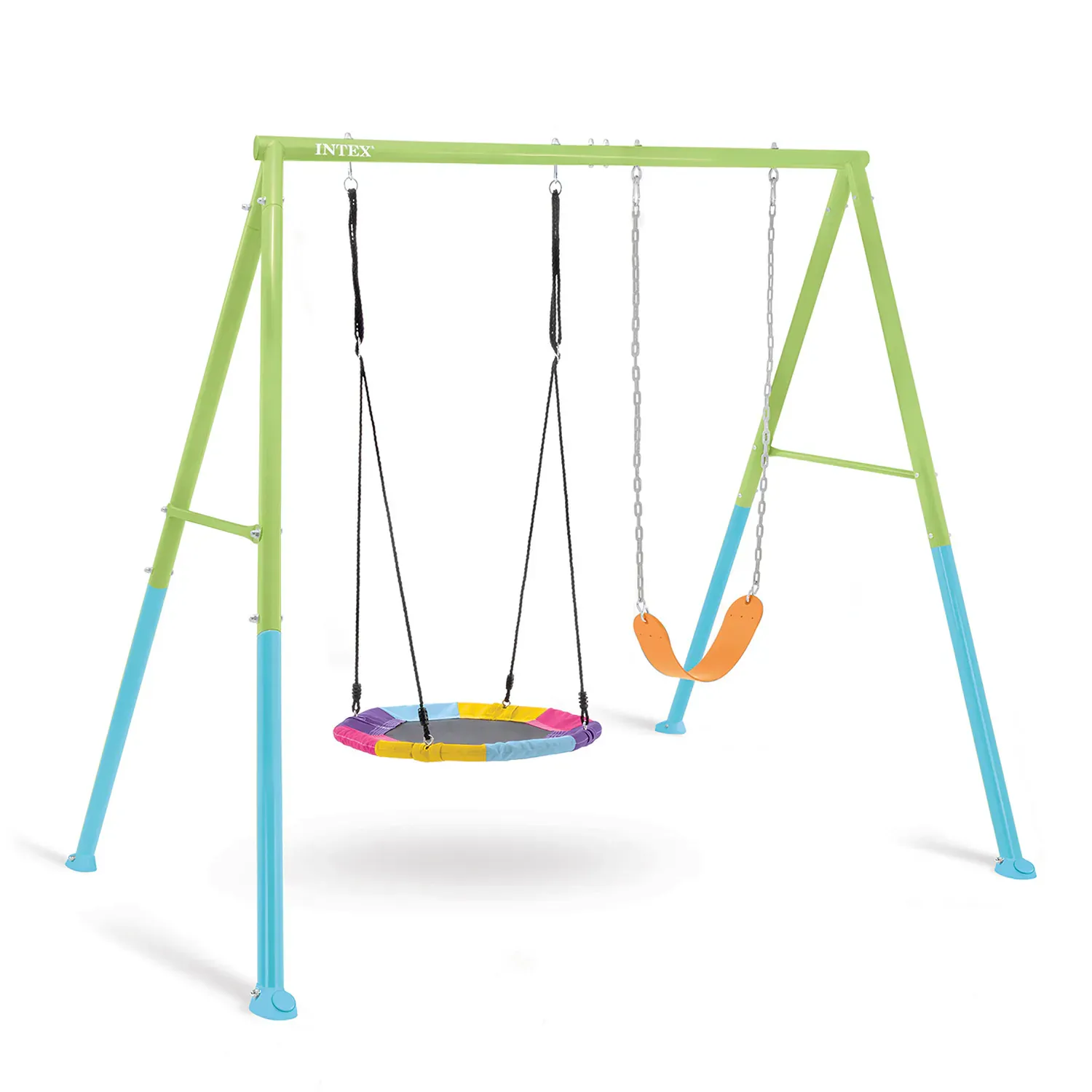 intex ljuljačka za igralište gnijezdo roda 2 u 1 235 cm x 254 cm x 200 cm - slika 3