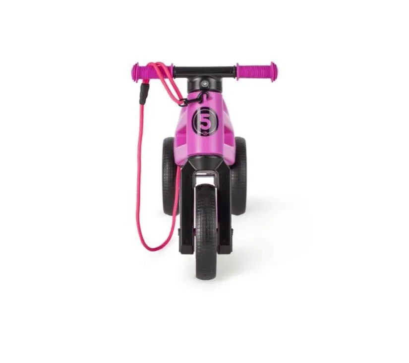 funny wheels tricikl super sport 2u1 neon roza - slika 7