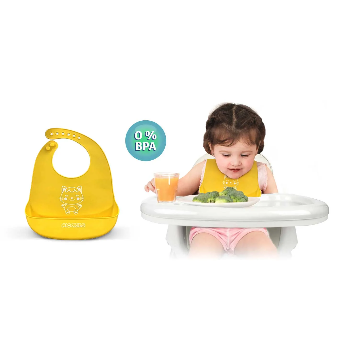 milo ricokids stolica za hranjenje sa stolićem + podbradnjak - slika 6