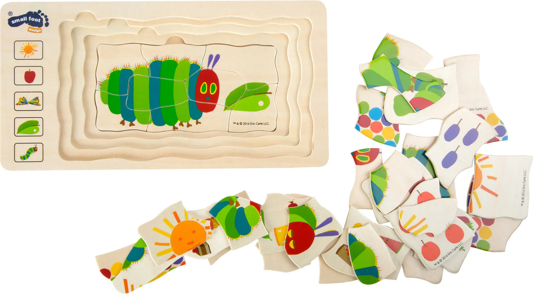 small foot puzzle slagalica "vrlo gladna gusjenica" - slika 6