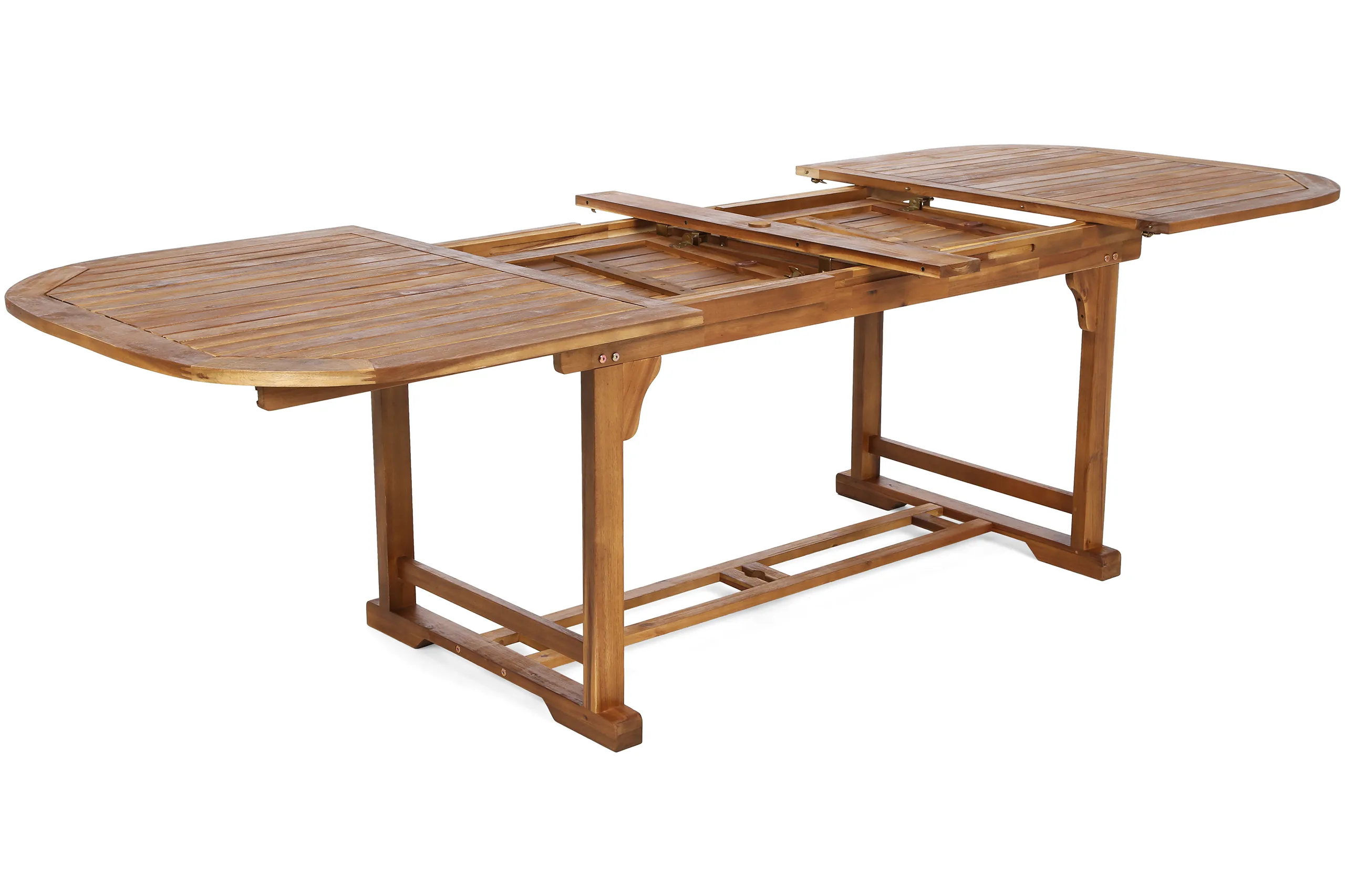 ovalni set namještaja acacia 165+50+50 cm 10+1 - slika 6