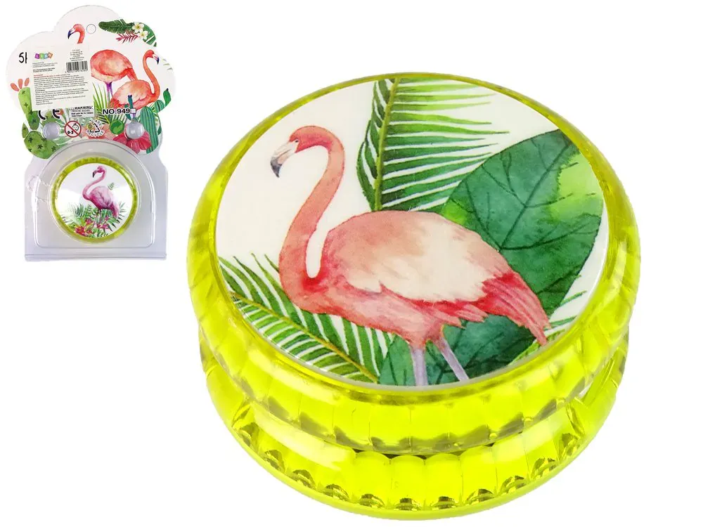 yoyo žuti s flamingom - slika 2