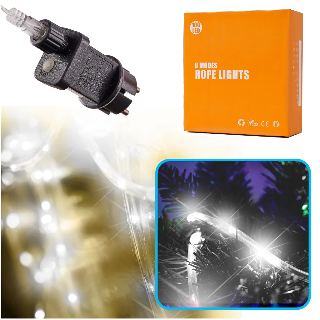 100 led svjetla u crijevu 10m hladno bijela - slika 6